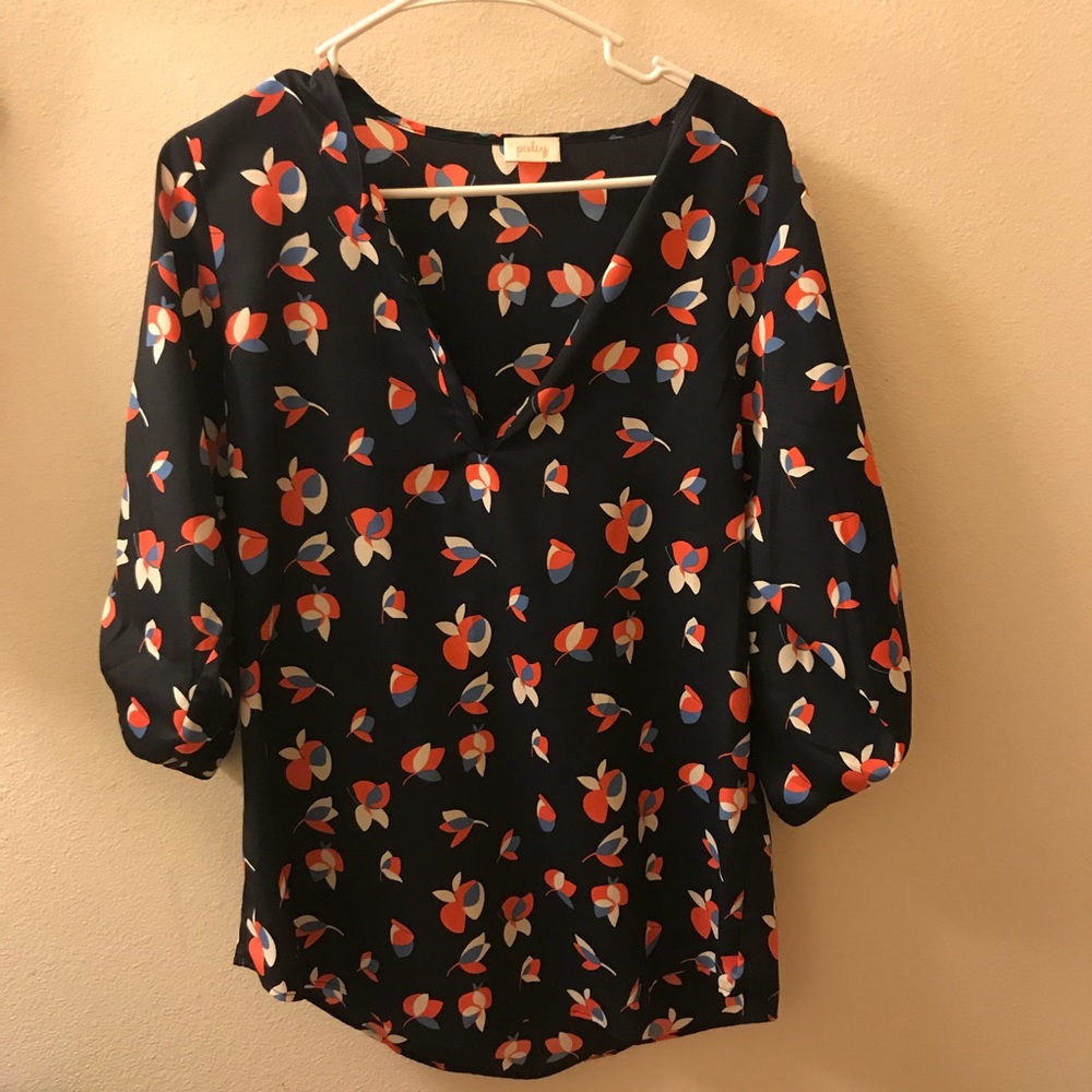 Pixley Stitch Fix Ivy Petal Split Neck Top